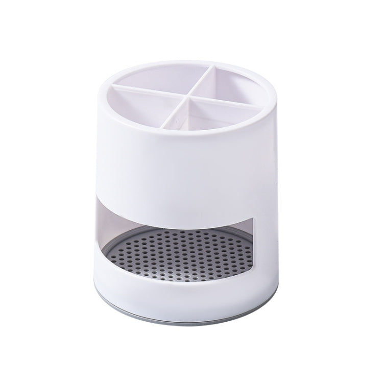 2 PCS Desktop Ventilation Draining Water Grid Rack Makeup Brush Toothbrush Tableware Storage Rack