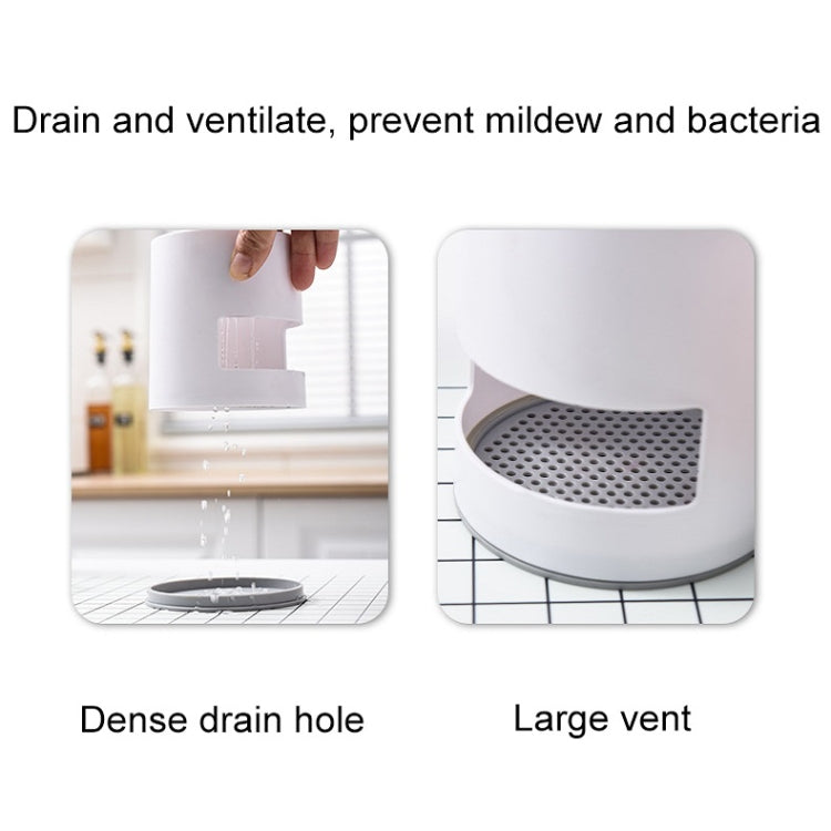 2 PCS Desktop Ventilation Draining Water Grid Rack Makeup Brush Toothbrush Tableware Storage Rack