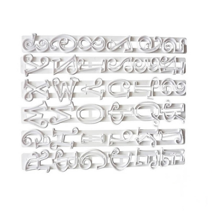 2 Sets  Alphanumeric Printing Press Molding Sugar Art Baking Fondant Cake Decorating Tool