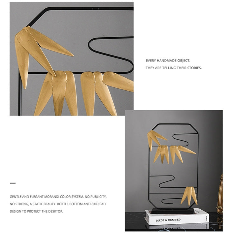 BJ1630 Floral Shape Wrought Iron Ornaments, Spec: Autumn in One Night