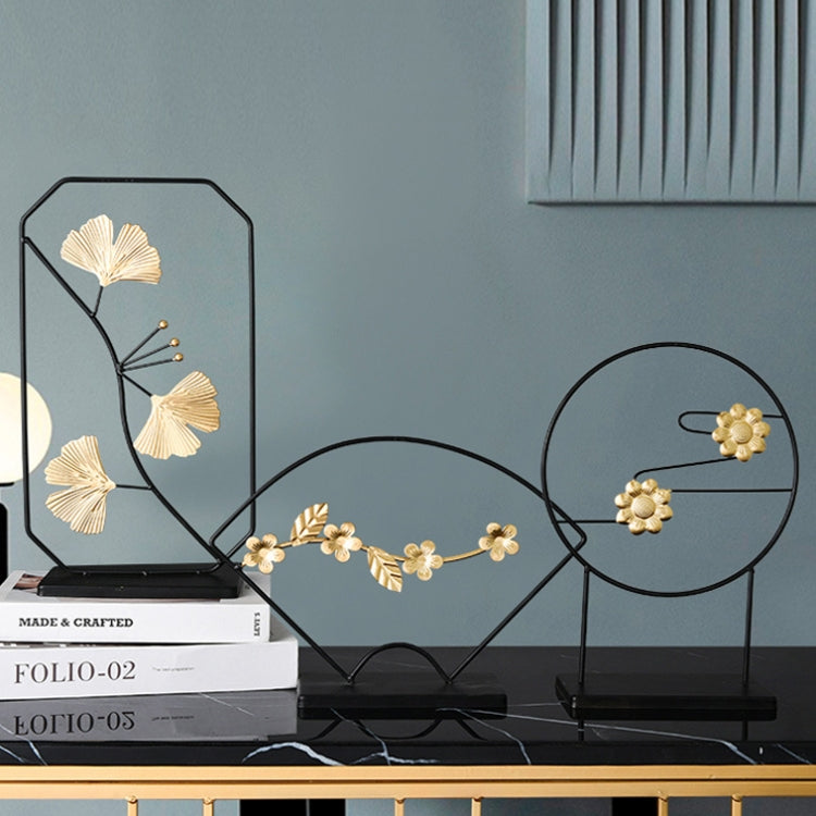 BJ1630 Floral Shape Wrought Iron Ornaments, Spec: Elegant Tea