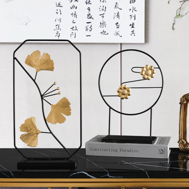 BJ1630 Floral Shape Wrought Iron Ornaments, Spec: Elegant Tea