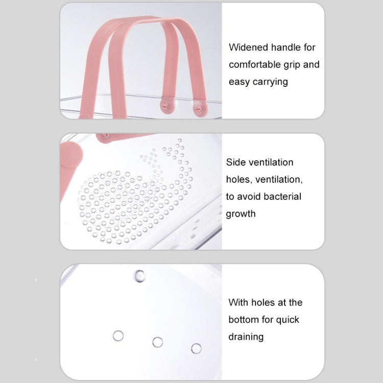Portable Bath Basket Draining Storage Basket