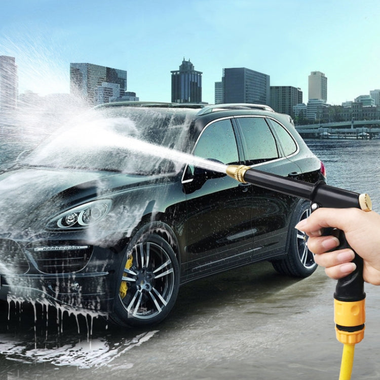 High Pressure Car Wash Hose Telescopic Watering Sprinkler, Style: H2+3 Connector+25m Tube+Foam Pot