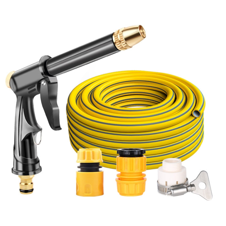 High Pressure Car Wash Hose Telescopic Watering Sprinkler, Style: H2+3 Connector+30m Tube