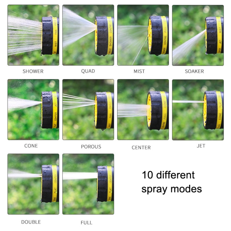 10 Functional Watering Sprinkler Head Household Water Pipe, Style: D6+4 Connector+5m 4-point Tube