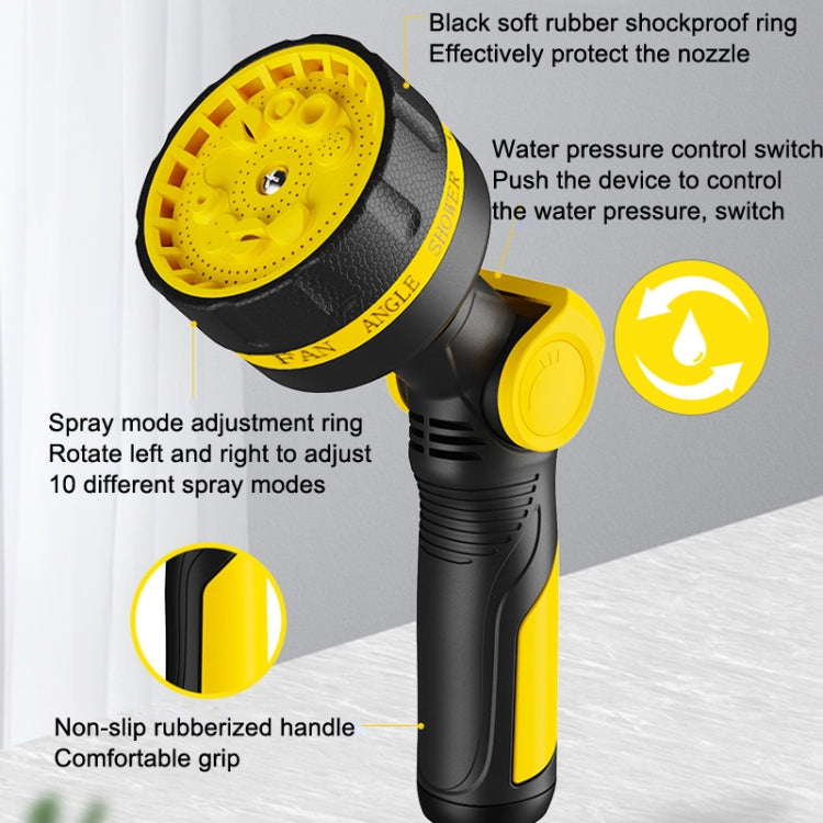 10 Functional Watering Sprinkler Head Household Water Pipe, Style: D6+4 Connector+10m 4-point Tube