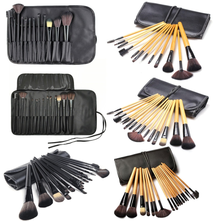 12 PCS / Set Black Makeup Brush Set Loose Powder Brush Makeup Tool
