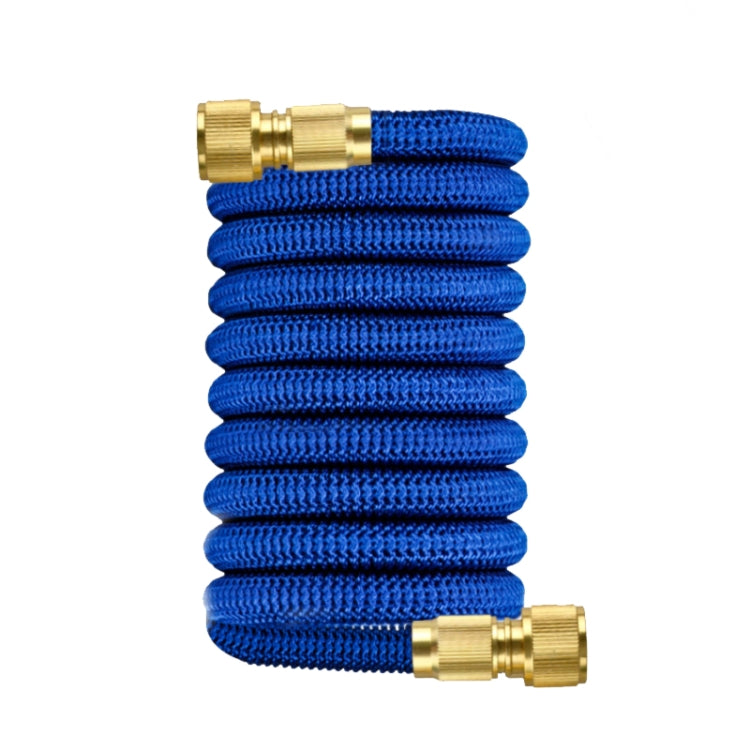 Household Garden Water Pipe 3X Telescopic TPE Car Washing Water Pipe, Style: Copper Plating 10.5m