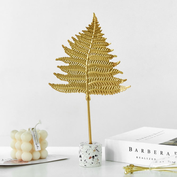 BJ1526 Leaf-shape Wrought Iron Ornament, Size: L (Persian Leaf)