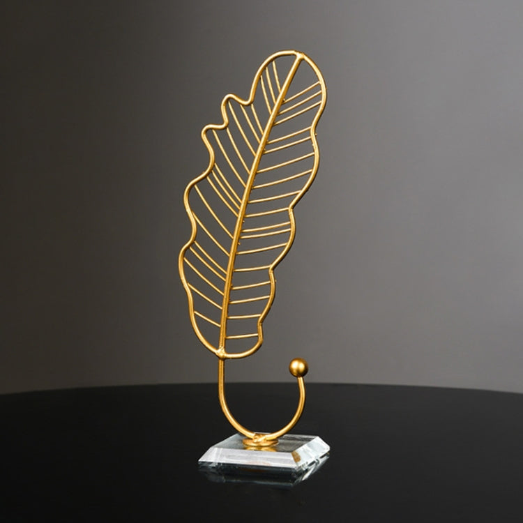 MPZ0022 Leaf-shape Wrought Iron Ornament