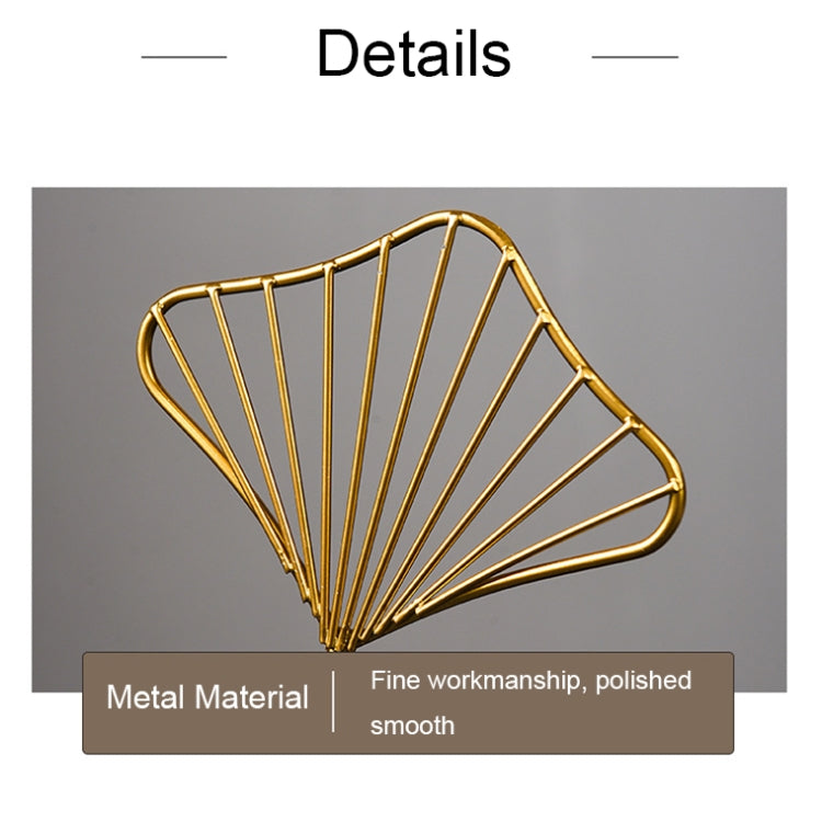 MPZ0022 Leaf-shape Wrought Iron Ornament