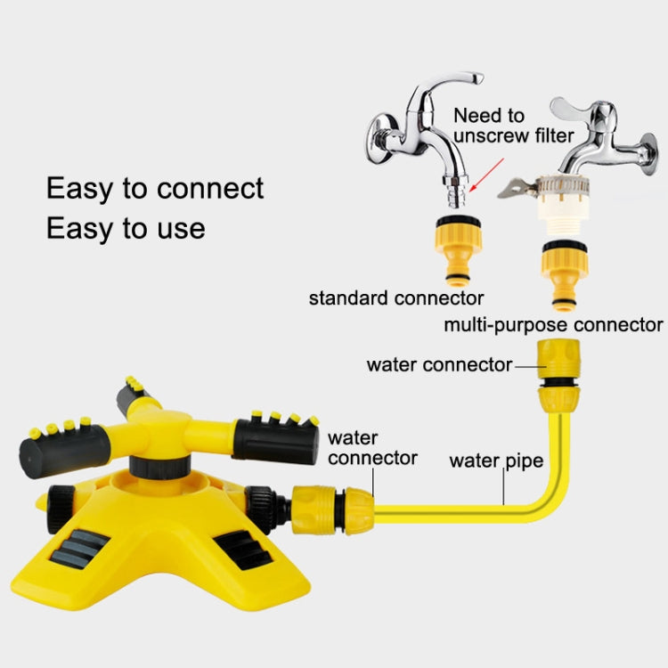 360 Degrees Rotating Watering Device, Style: With 2 PCS 4-point Connector and Pacifier