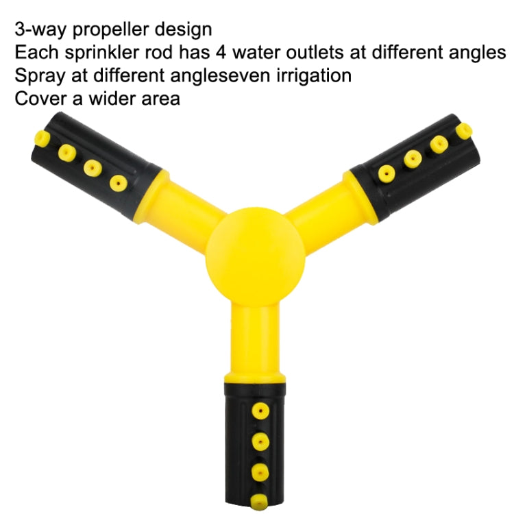 360 Degrees Rotating Watering Device, Style: With 4 PCS 4-point Connector and 10m 4-point Tube