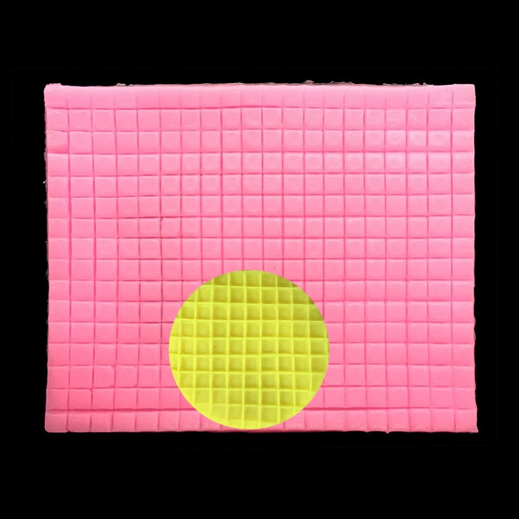 2 PCS Small Square Lattice Liquid Silicone Fondant Cake Mold