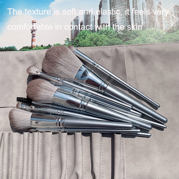 14 PCS / Set Beginner Makeup Brush Set Beauty Tools(Gray)