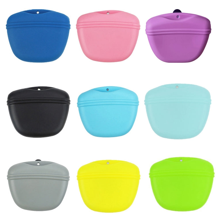 2PCS Silicone Dog Food Bag Portable Dog Training Treat Bag