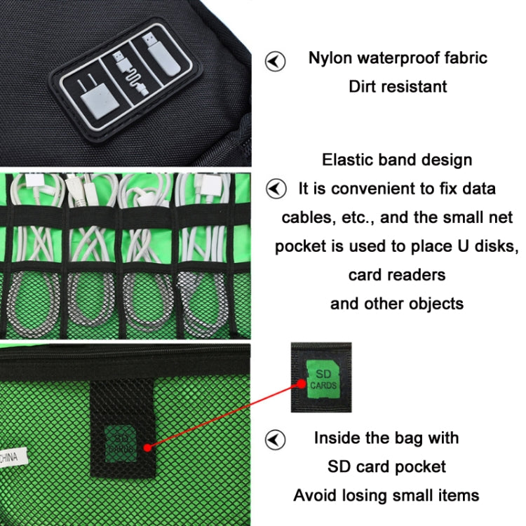 Multifunctional Portable Mobile Phone Digital Accessories U Disk Storage Bag, Color: Purple