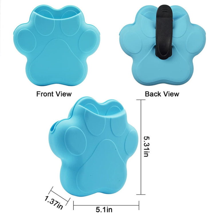 Portable Silicone Pet Feeding Bag Pet Training Waist Bag Pet Snack Bag