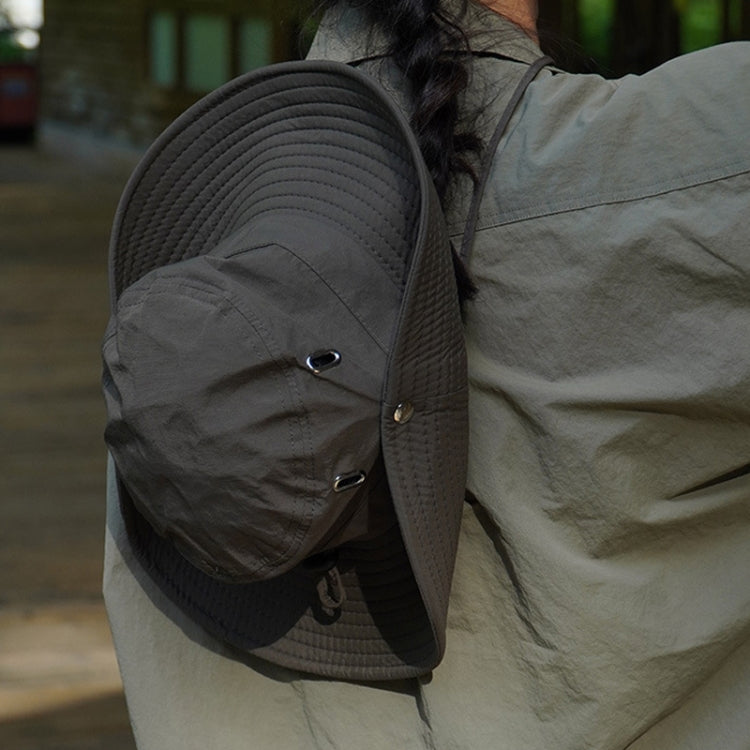 Versatile Breathable Sunscreen Drawstring Fisherman Hat