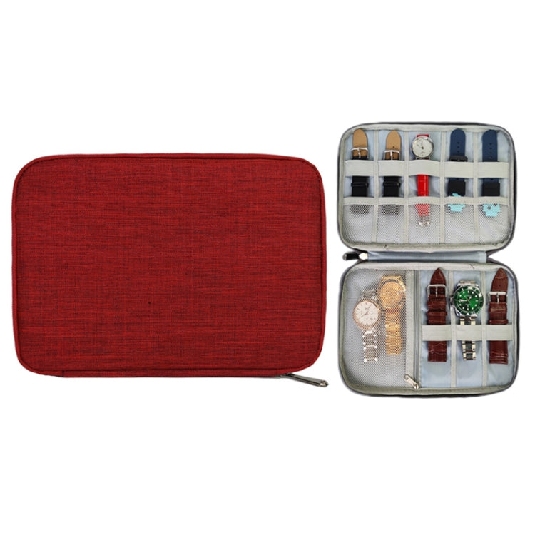 Children Smart Watch Strap Waterproof Storage Bag, Color: Wine Red