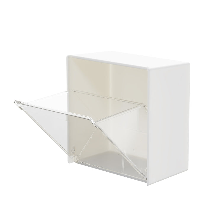 F10145 Bathroom Waterproof Cotton Swab Storage Box(White)