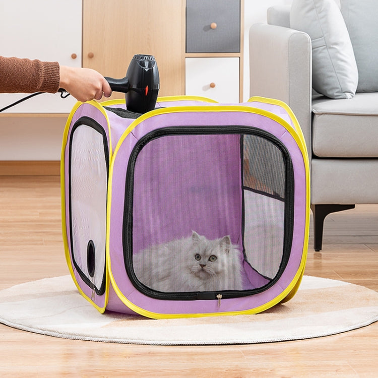 Pet Drying Box Dog Hair Drying Cat Bath Drying Bag, Style: Sugar Cube+Hair Comb