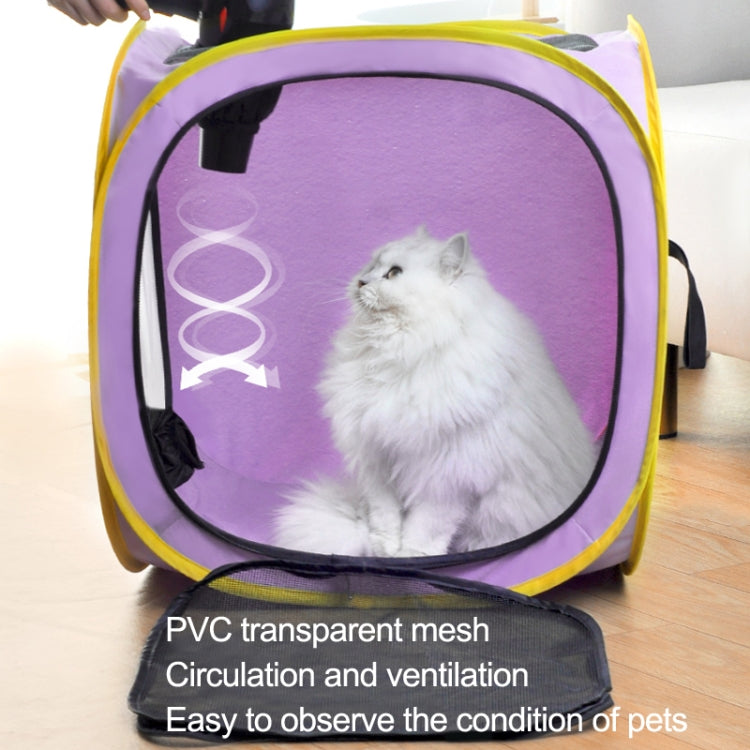 Pet Drying Box Dog Hair Drying Cat Bath Drying Bag, Style: Sugar Cube+Hair Comb