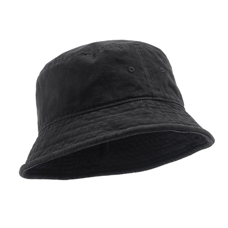 Washed Solid Bucket Hat Versatile Hip Hop Street Hat, Size: Free Code