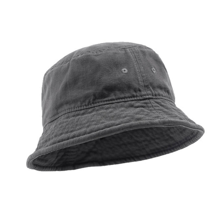 Washed Solid Bucket Hat Versatile Hip Hop Street Hat, Size: Free Code