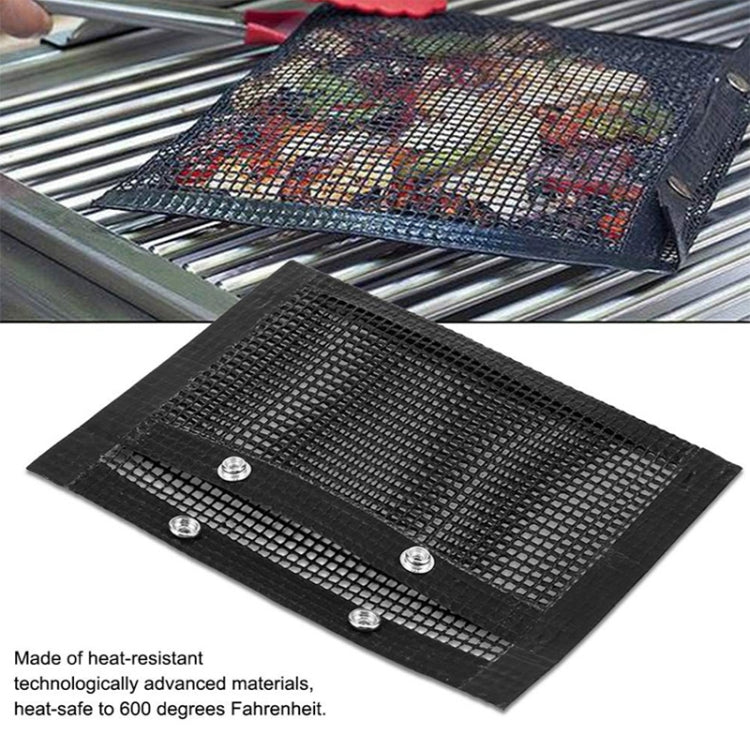 Vc005 BBQ Non-Stick Mesh Grilling Bag, Size: Black (24 x 14cm)