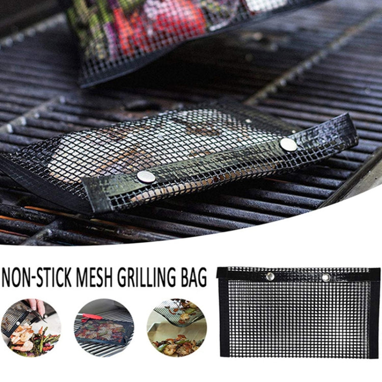 Vc005 BBQ Non-Stick Mesh Grilling Bag, Size: Black (24 x 14cm)