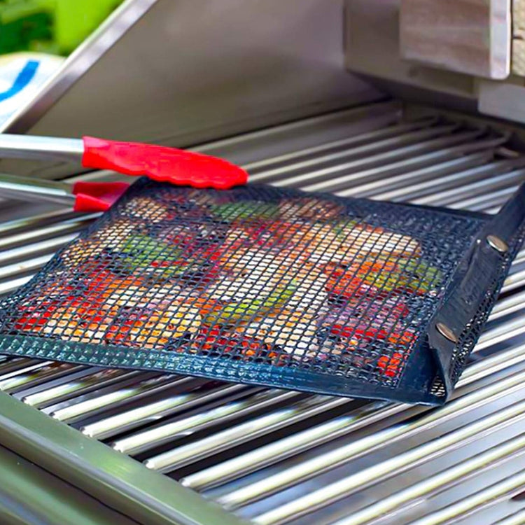 Vc005 BBQ Non-Stick Mesh Grilling Bag, Size: Black (22 x 27cm)