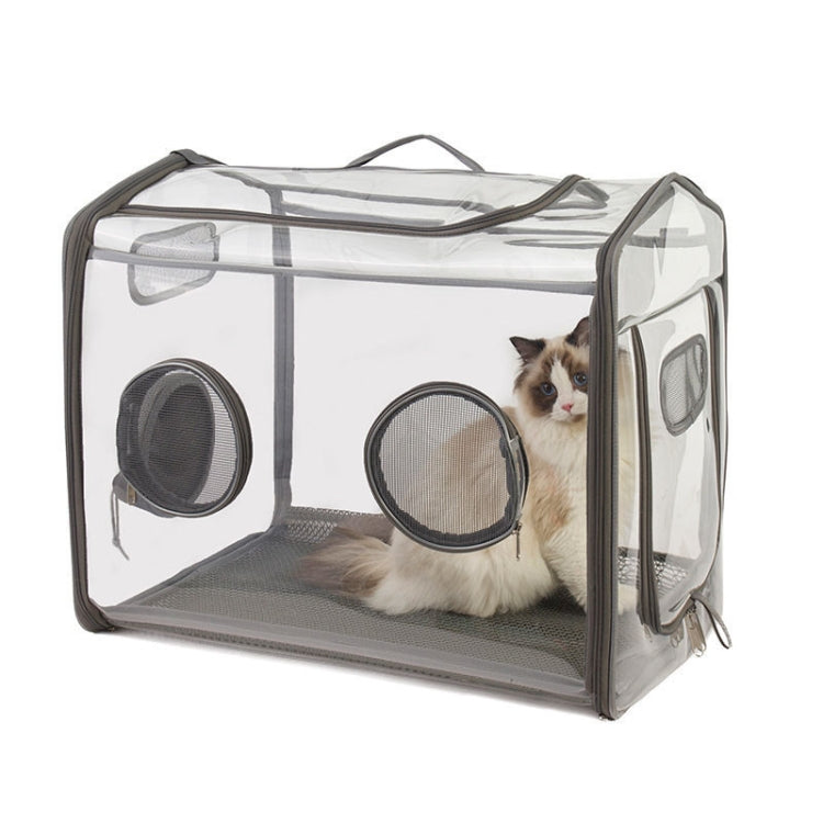 Foldable Transparent Pet Drying Box Pet Bath Drying Cage, Specification: S
