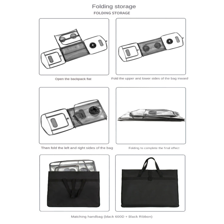 Foldable Transparent Pet Drying Box Pet Bath Drying Cage, Specification: S