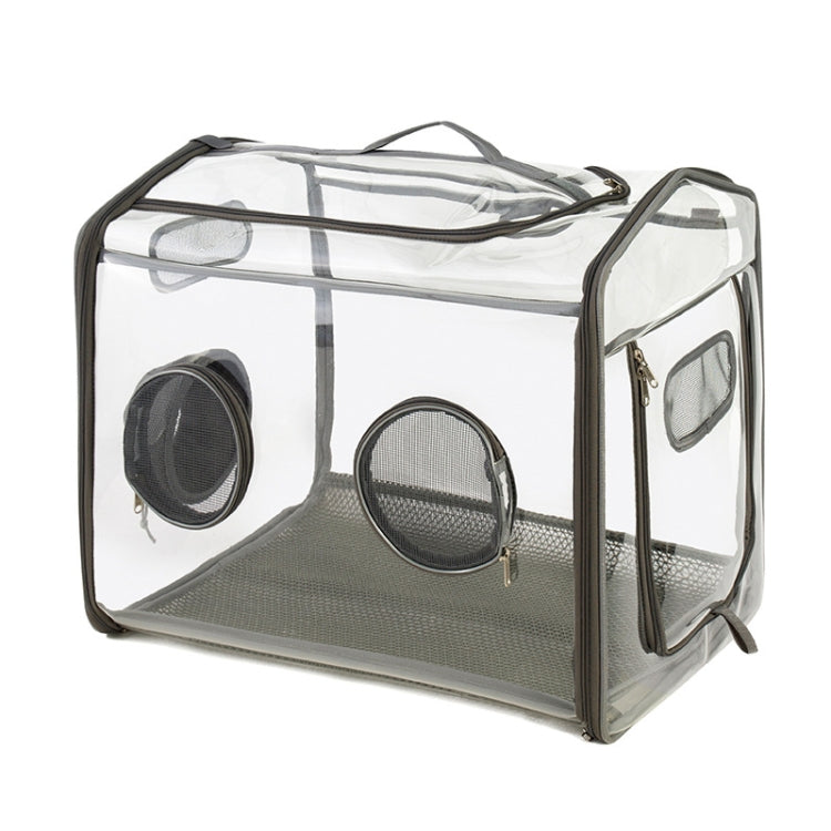 Foldable Transparent Pet Drying Box Pet Bath Drying Cage, Specification: L