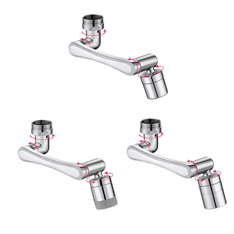 Faucet Robot Arm Universal Extender 1080 Degree Lifting Aerator, Specification: Silicone Double Outlet