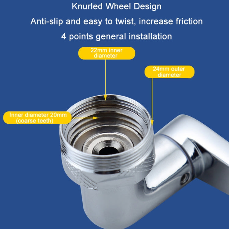 Faucet Robot Arm Universal Extender 1080 Degree Lifting Aerator, Specification: All Copper Double Outlet