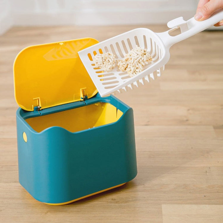 Pet Deodorant Closed Cat Litter Trash Can(Blue)