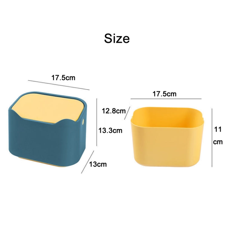 Pet Deodorant Closed Cat Litter Trash Can(Blue)