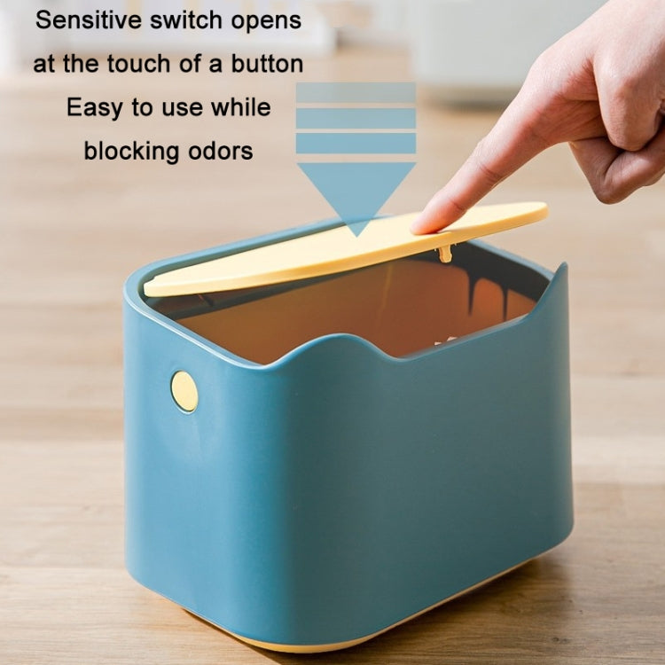Pet Deodorant Closed Cat Litter Trash Can(Blue)
