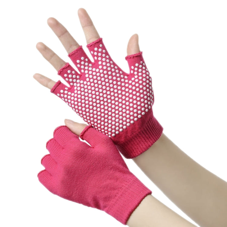 Ladies Non-Slip Fingerless Aerial Yoga Aid Gloves