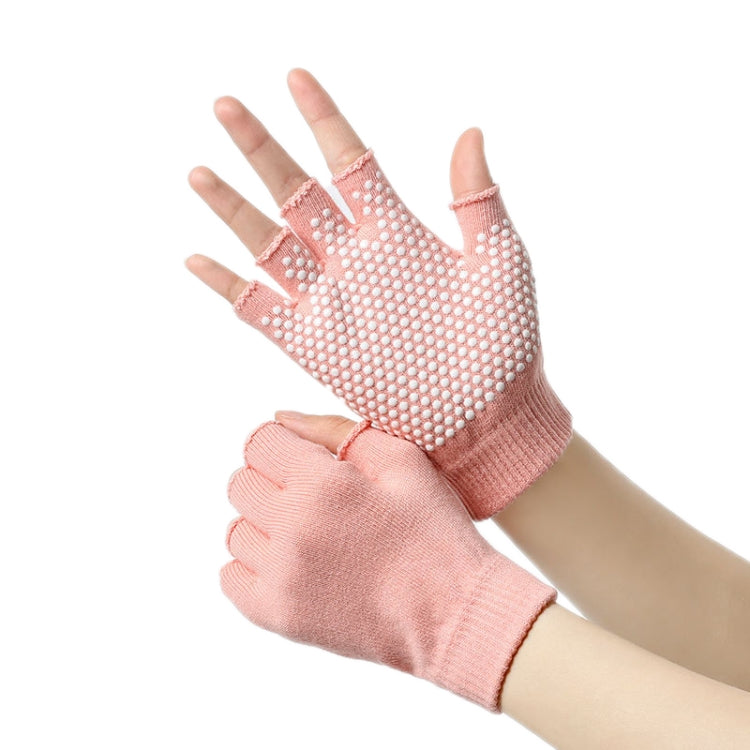 Ladies Non-Slip Fingerless Aerial Yoga Aid Gloves