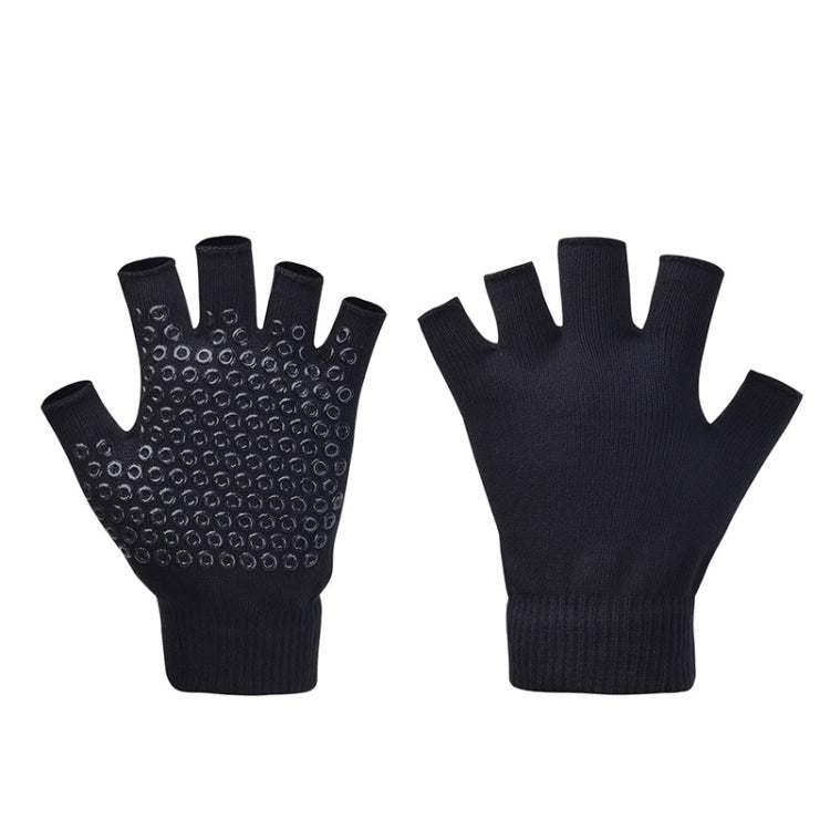 Ladies Non-Slip Fingerless Aerial Yoga Aid Gloves