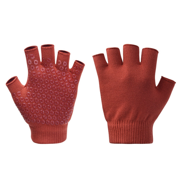 Ladies Non-Slip Fingerless Aerial Yoga Aid Gloves