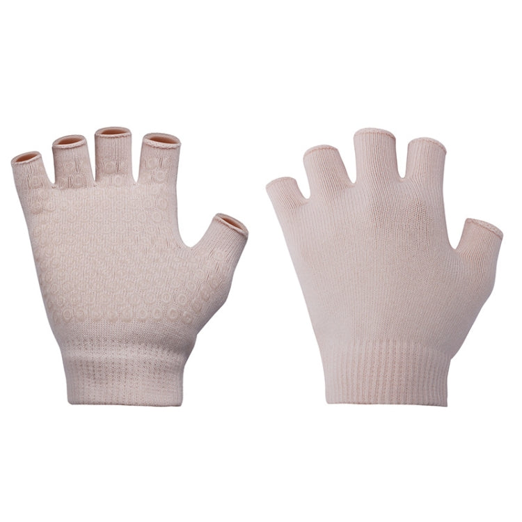 Ladies Non-Slip Fingerless Aerial Yoga Aid Gloves