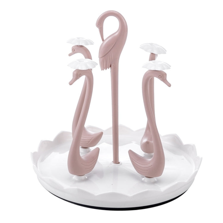 Home Portable Drainer Cup Holder With Rotatable Tray, Specification: Four Cups