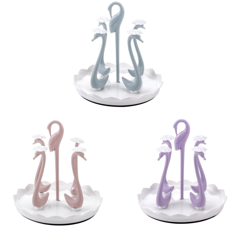 Home Portable Drainer Cup Holder With Rotatable Tray, Specification: Four Cups