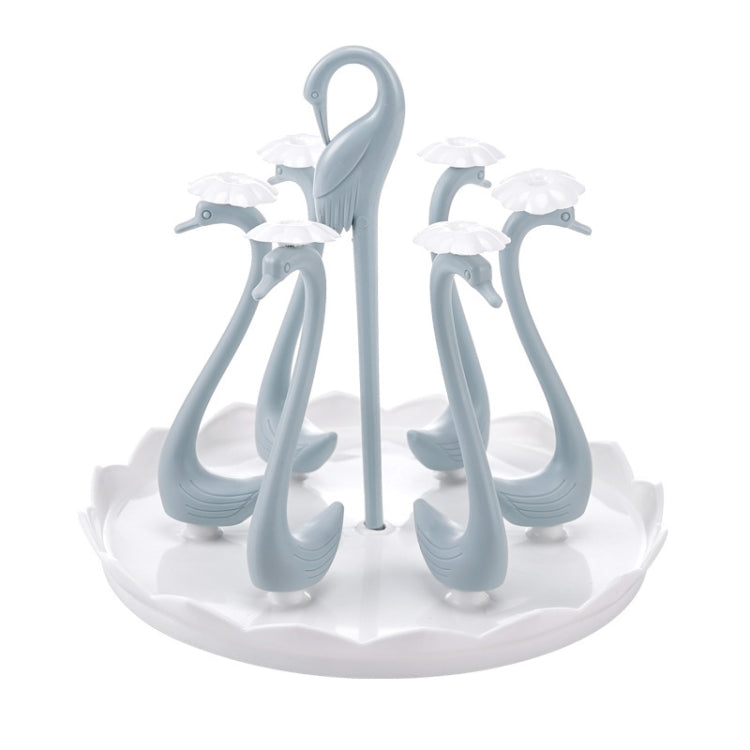 Home Portable Drainer Cup Holder With Rotatable Tray, Specification: Six Cups