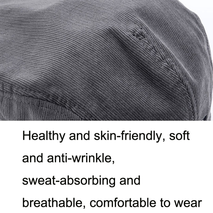 Reverse Letter Beret Corduroy Street Retro Hat